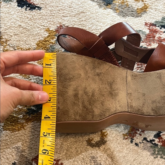 Jeffrey Campbell Woven Leather Platform Sandals - Brown - Picture 12 of 13